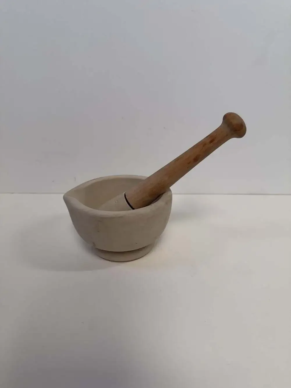 Vintage Acid Proof Porcelain Mortar and Pestle Made‎ in England